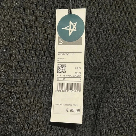 Sisley | NEW black short sleeve fitted dress women’s size S NWT LBD office work - Picture 4 of 8